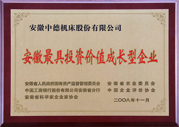 安徽省最具投資價(jià)值成長型企業(yè) 安徽省最具投資價(jià)值成長型企業(yè)
